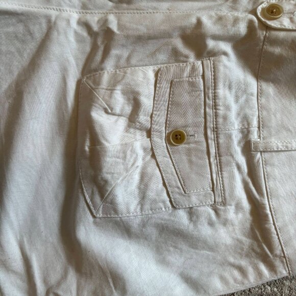Banana Republic White Martin Fit Shorts, Women's Size 6, Stretch - Picture 5 of 10